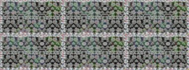 Hint çiçek liyada madalyon deseni. Etnik Mandala süsü. Tekstil, tebrik kartı, boyama kitabı, telefon kılıfı baskı için kullanılabilir. Raster Kına dövme tarzı.