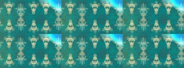 Çiçek deseni. Chichi 'nin kumaş kalıbını çiz. Düz Çiçek Elementleri Tasarımı. Renkli Bahar Teması eskiz kalıbı. Raster illüstrasyonu.