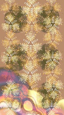 Kar tanesi kışı bej, kahverengi ve sarı renklerde yalıtılmış. Yeni yıl tabelası. Kutlamanın sembolü. Noel tasarımı için. Bej, kahverengi ve sarı ikon silueti. Raster illüstrasyonu.