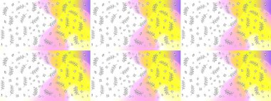 Raster illüstrasyonundaki çiçek desenli çizim. Renkli Yaz Temalı eskiz kalıbı. Beyaz, sarı ve nötr renklerde çiçekler. Düz Çiçek Elementleri Tasarımı.