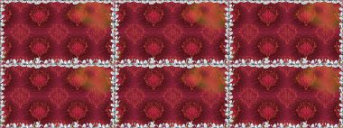 Tekstil, tebrik kartı, boyama kitabı, telefon kılıfı baskısı için kullanılabilir. Raster Henna dövme stili. Kızılderili desenli desenli desenli şal deseni. Etnik Mandala süsü.