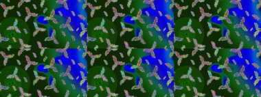 Kar tanesi yeşil, mavi ve gri renklerde izole edilmiş. Kar Tanesi Simgesi. Raster illüstrasyonu. Raster illüstrasyonu.