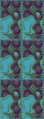 Süslü kumaş deseni. Renkli Bahar Temalı Kusursuz Arkaplan. Düz Çiçek Elementleri Tasarımı. Raster illüstrasyonunda kusursuz çiçek deseni.