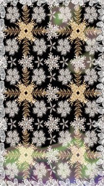 Çiçekli karalama şeklinde Raster çiçek deseni. Yumuşak, bahar çiçekli arka plan. Siyah ve gri renkte çiçekler.