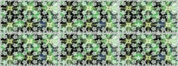 Sorunsuz çiçek desenli çiçekli, halk tarzında bırakır. Elle çizilmiş. Raster illüstrasyon.