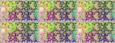 Geleneksel klasik altın desen. Altın elementlerle nötr renklerde altın desen. Raster oryantal süs. Barok tarzında kusursuz bir doğulu süsü..