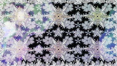 Raster illüstrasyonu. Tarafsız renklerde çiçekler. El çizimi çiçekleri olan soyut, pürüzsüz desen.