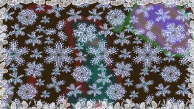 Yapraklı çiçekler ve kahverengi renkli papatya çiçekleri. Raster - stok. Kusursuz arkaplan deseni.