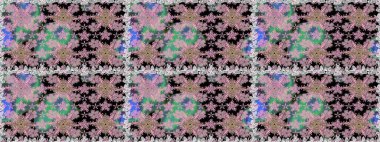 Tarafsız renklerde çiçekler. Renkli Yaz Temalı Kusursuz Arkaplan. Düz Çiçek Elementleri Tasarımı. Çiçekli pürüzsüz retro desen.