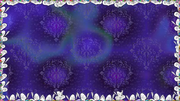 Raster illüstrasyonu. Mor renklerde çiçeksiz. Mor renkli çiçekler. Çiçek deseni. Şatafatlı bahar bahçesi dokusu.