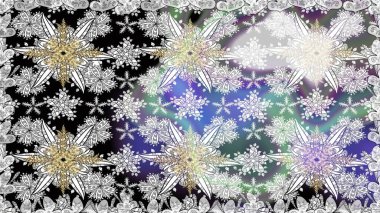 Klasik çiçek tasarımı elementleri. Raster illüstrasyonu. Gri kıvırcık çiçekler gri renkte şekillenir.