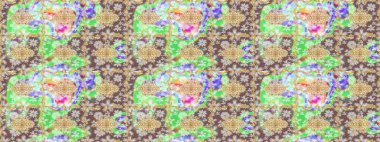 Raster geleneksel oryantasyon süsü. Klasik altın desenli çizim. Altın elementlerle nötr renklerde altın desen.