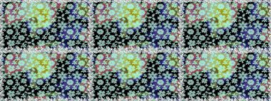 Çiçekler suluboya stilinde tarafsız ve gri renklerde. Raster illüstrasyonunda kusursuz çiçek deseni.