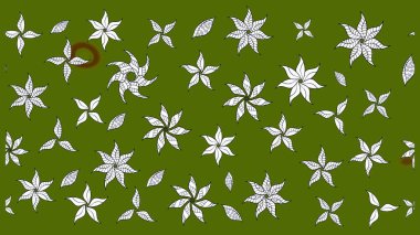 Klasik çiçek desenli. Yumuşak pamuk tasarımı. Paketleme, tekstil, duvar kâğıdı için çiçek eskizi. Raster 'ın taze dokusu. Yumuşak kiremit.