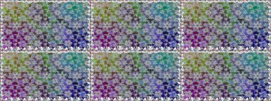 Vadinin gri renkli çiçekleri. Raster dikişsiz çiçek deseni.