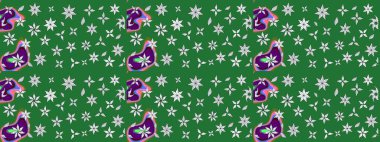 Sevgililer günü ve tebrik kartı konsepti için şık bir davetiye. Manzaralı çiçek deseni. Üst manzara, yumuşak yeşil renk tarzı. Çiçek kompozisyonu, el boyası, hassas şablon..