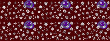 Raster Modaya uygun kumaş deseni. Düz Çiçek Elementleri Tasarımı. Renkli Bahar Teması eskiz kalıbı. Kırmızı renkli şirin çiçek deseni.