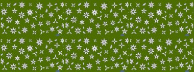 Çiçeksel elementlerle süslenmiş zarif raster dokusu. Küçük çiçekte hoş bir çiçek deseni var. Parlak çiçekli yeşil renkler üzerine soyut çizim deseni.