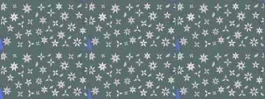 Çiçeksel çizim kalıbının yansıması. Tarafsız renklerde vadinin çiçekleri.