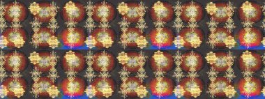 Raster illüstrasyonu. Raster kar taneleri arka planda. Kar tanesi rengarenk desen. Soyut kar taneleri arkaplanda izole edilmiş düz dizayn. Kar taneleri deseni.