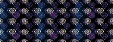 Kusursuz altın desen. Raster altın çiçek süsü brokar kumaş ve cam desenli. Çiçek desenli altın metal. Altın elementli siyah, mor ve mavi renkler.