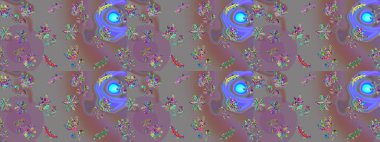 Gri, mor, pembe ve çiçek desenleri var. Millefleur 'lar. Tekstil, kumaş, kapaklar, duvar kağıtları, baskı, paket, koleksiyon defteri, örgü, dekupaj için çiçek arkaplanı..