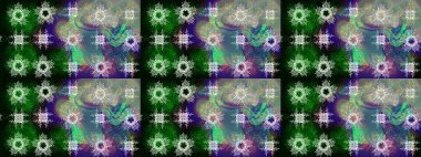 Şirin desen. Noel Kar Taneleri Arkaplanı. Raster illüstrasyonu. Kar taneleri deseni. Raster Noel soyut renkli arkaplan ve tatlı kar tanesi.