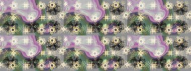 Renkli elementlerle Raster ilginç desen