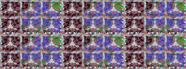 Organik motif arka planı. Ultraviyole kumaş deseni. Kusursuz desen. Raster illüstrasyonu.