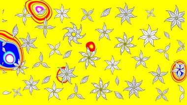 Çiçek deseni duvar kağıdı, desen dolguları ve web sayfası arka planı için kullanılabilir. Süslü zentangle çizim dokusu, soyut çiçeklerle süslenmiş. Şekillendirilmiş çiçekli çizim deseni.