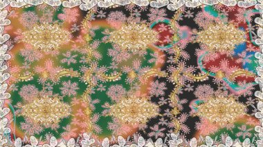 Geleneksel oryantasyon süsü. Bej renklerde, altın elementlerle kusursuz desen. Klasik raster sarısı, kusursuz desen. Klasik vintage arkaplan.