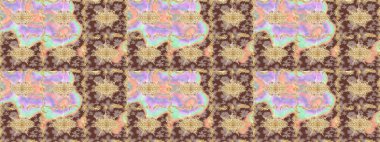 Geleneksel raster ve altın desen. Damask eskiz süsü. Bej renkler üzerinde klasik oryantal desen.