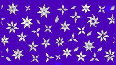 Küçük çiçekteki sevimli çiçek deseni. Mor renkte çiçekler.