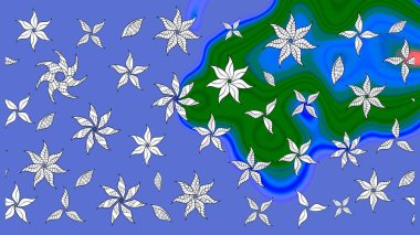 Raster. Sabıka fotoğraflarında, bebek kıyafetlerinde, duvar kâğıtlarında, paket kutularında falan kullanılabilir. Zarif, parlak ve eskiz mavi çiçek deseni tasarımı.