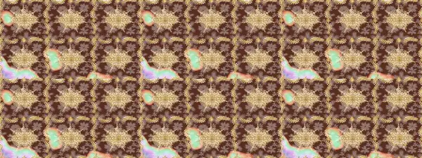 Klasik Raster Golden eskiz kalıbı. Çiçek süsü kumaş deseni, cam, altın elementlerle kahverengi renklerde çiçek desenli metal..