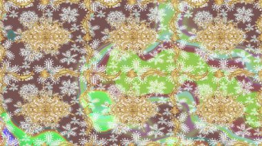 Duvar kâğıdı barok, İspanyol kumaşı. Tarafsız renkler üzerine grafiksel modern eskiz deseni. Skeç raster arka planı. Çiçek deseni çizimi.