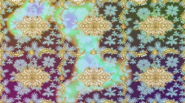 Noel Altın Kar Tanesi eskiz modeli. Tarafsız renklerde altın kar taneleri. Sembol bayramı, yeni yıl kutlamaları, altın desenler. Kış kar dokusu duvar kağıdı.