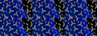 Kar taneleri deseni. Kar tanesi süsleme deseni. Raster illüstrasyonu. Kar taneleri arka planda. Arkaplanda soyut kar taneleri izole edilmiş düz tasarım.