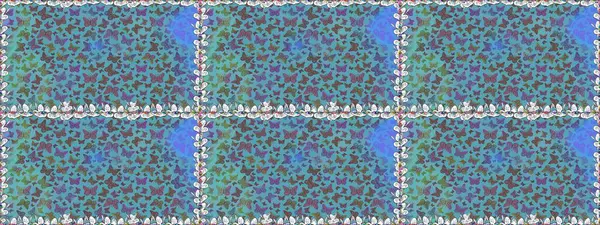 Tekrarlanan kelebekler. Raster illüstrasyonu. Elle çizilmiş sevimli, kızsı, pürüzsüz bir şekil. Çizim, karalama, karalama. Sonsuz.