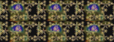 Renkli elementlerle Raster ilginç desen