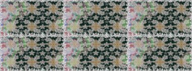 Raster çiçek izi. Klasik taslak çizimi. Çiçek grisi, pürüzsüz desen.