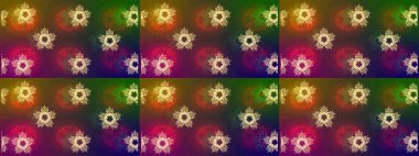 Raster Noel soyut renkli arka plan ve düşen kar tanesi. Kar taneli Noel arkaplanı. Raster illüstrasyonu. Kış soyut arkaplanı.