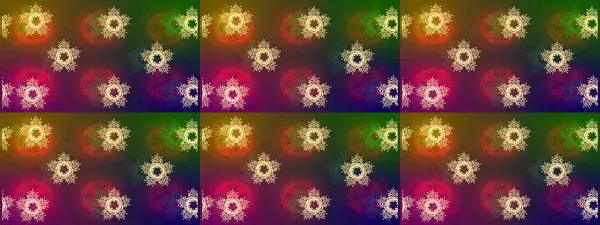 Raster Noel soyut renkli arka plan ve düşen kar tanesi. Kar taneli Noel arkaplanı. Raster illüstrasyonu. Kış soyut arkaplanı.