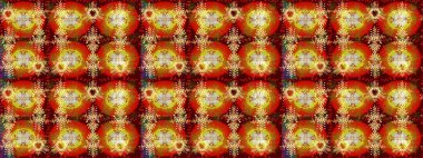 Sabıka fotoğraflarında, bebek kıyafetlerinde, duvar kâğıtlarında, paket kutularında falan kullanılabilir. Zarif, parlak ve eskiz. Kırmızı, kahverengi ve sarı desenli..