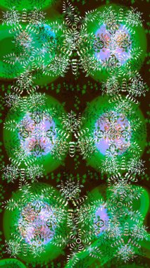 Soyut kar taneleri arkaplanda izole edilmiş düz dizayn. Raster illüstrasyonu. Raster kar taneleri arka planda. Kar taneleri deseni. Kar tanesi renkli desen.