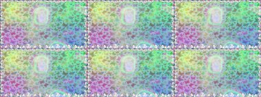 Kızlar, erkekler, elbiseler, duvar kağıtları için soyut, pürüzsüz desenler. Raster illüstrasyonu. Farklı yönlere uçan renkli kelebek koleksiyonu..