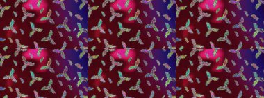 Kar Tanesi Raster illüstrasyonu. Kahverengi, mor ve kırmızı renklerde izole edilmiş. Kış kar tanesi. Kar Tanesi Simgesi.