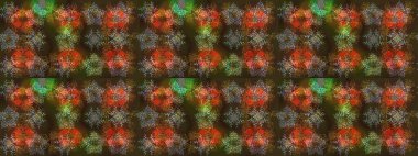 Raster illüstrasyonu. Kar Tanesi Simgesi. Kar taneleri kahverengi, gri ve yeşil renklerde izole edilmiş. Raster illüstrasyonu.