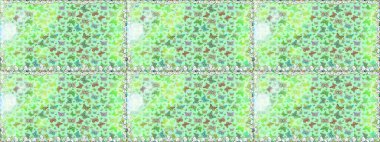 Tarafsız ve yeşil renklerle ilgili kusursuz çiçek desenli arka plan. Resimlerde tropik kelebekler görülür. Duvar kağıtları, web sayfası geçmişi, yüzey dokuları, tekstil için mükemmel. Raster..