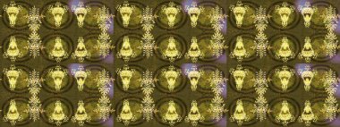 Raster illüstrasyon kar taneleri. Altın renkli suluboya kar taneleri. Kışın sembolü. Güzel dekorasyon.